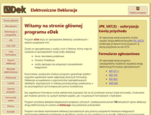 Tablet Screenshot of e-dek.pl